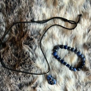 Handmade Sodalite Necklace & Bracelet